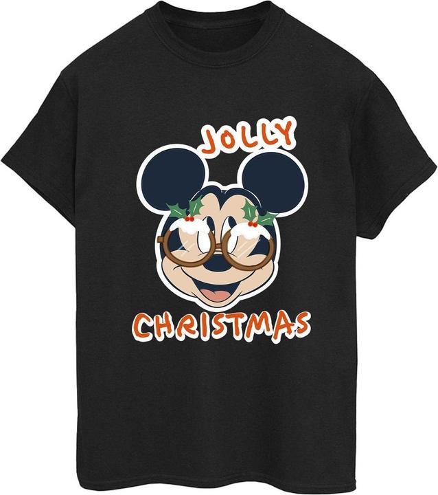 Disney Mickey Mouse Jolly Christmas Glasses TShirt