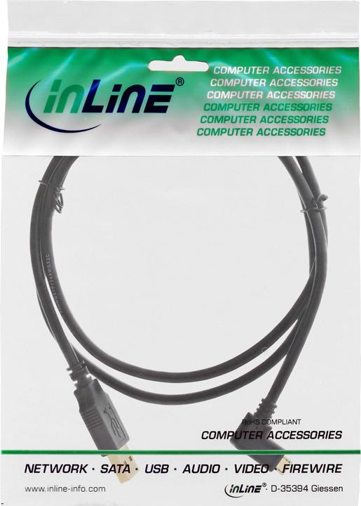 Produktbild InLine USB A – USB Micro B (0.50 m, USB 2.0)