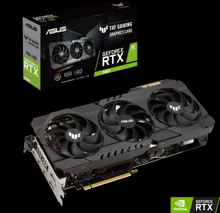 Actual product image ASUS GeForce TUF RTX 3080 10G Gaming (10 GB)