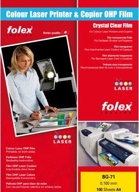 Actual product image Folex Projection films Universal BG-71 (100 g/m², 100 x, A4)
