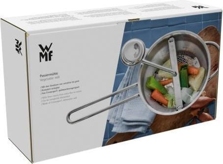 Produktbild WMF Passiermühle 19x11,5cm zerlegbar 3 Lochscheiben Gourmet Cromargan Edelstahl