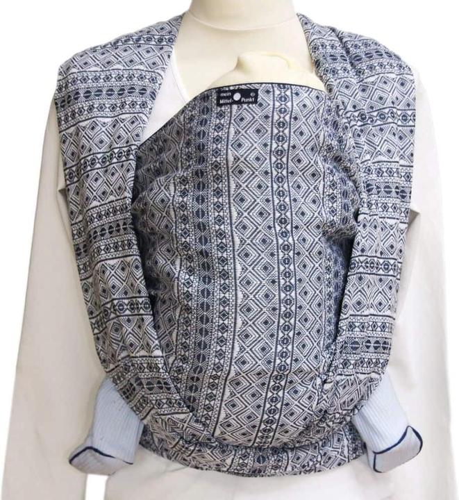 Produktbild Babytragetuch Prima Tiefblau/weiss (5.70 m)