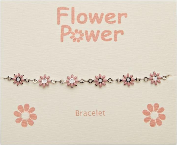 Actual product image HCA Bracelet - "Flower Power" - Blossom - Stainless steel (17 cm, Stainless steel)