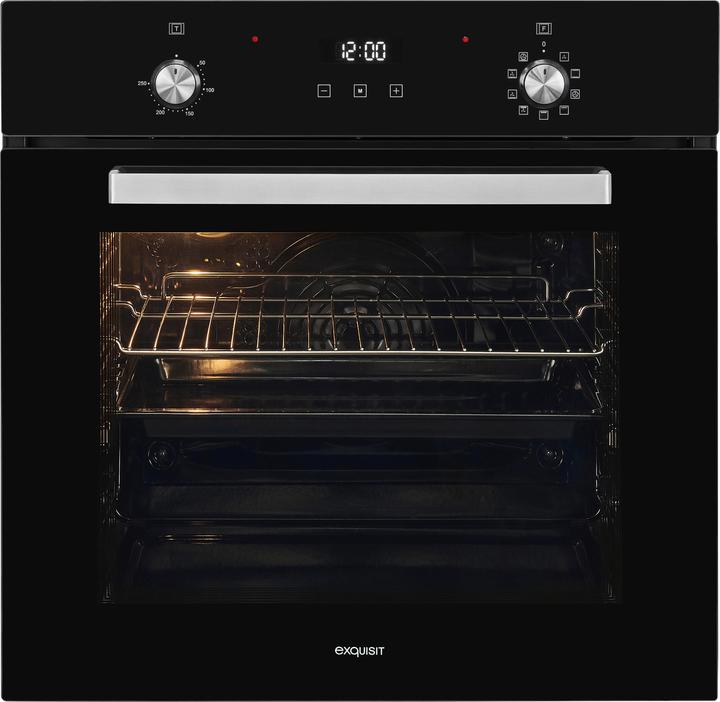 Image du produit Exquisit EBE76-9-H-020 schwarz, four à encastrer