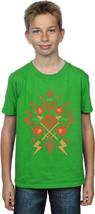 Actual product image Boys Christmas Fair Isle T-Shirt (140, 146)