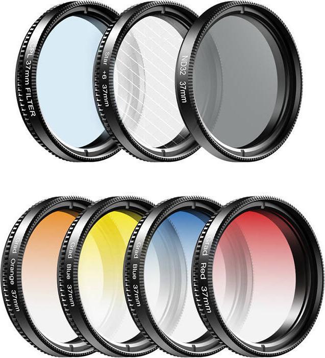 Actual product image Apexel Mobile filter lens kit APL-37UV-7G 37mm