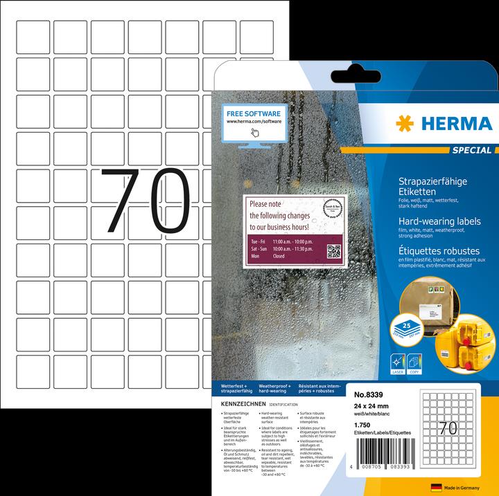 Produktbild HERMA Wetterfeste Etiketten A4