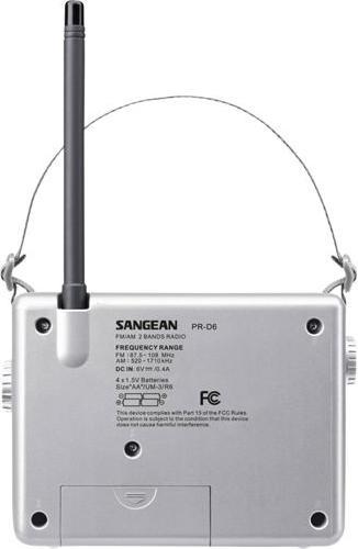 Image du produit Sangean Radio design portable FM/MW (VHF, MF)