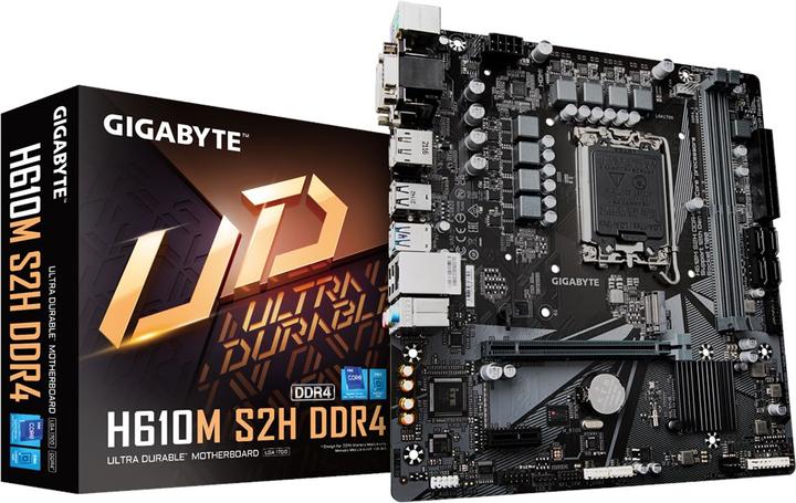 Produktbild Gigabyte H610M S2H (LGA 1700, Intel H610 Express, mATX)