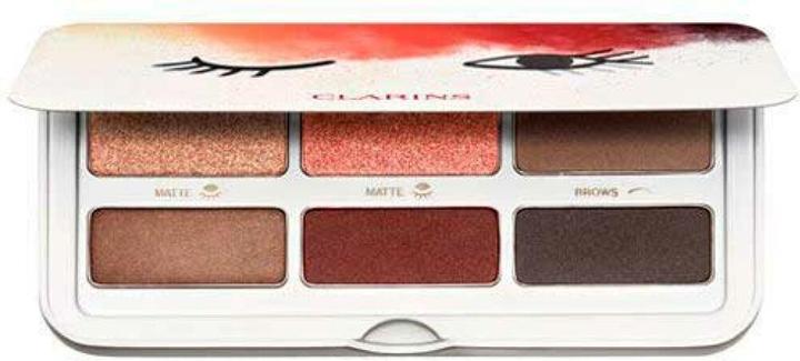 Clarins Prêt pour le selfie - Palette Ready In A Flash (Beige, Marron, Or, Pêche, Rose, Rouge)