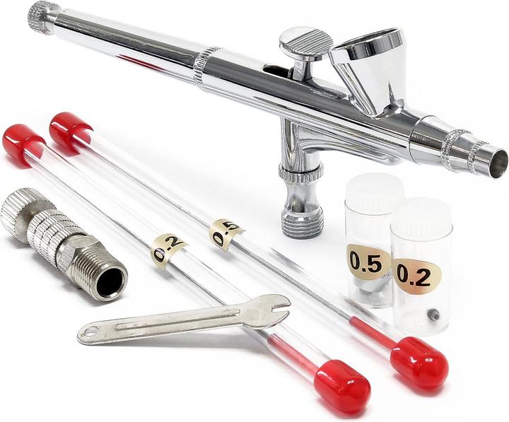 Actual product image Wiltec Airbrush Gun Type 136T 0.2 0.3 0.5 mm double action