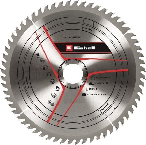 Image du produit Einhell Stationary Saw Accessory, TCT circ saw blade 216x30 T60