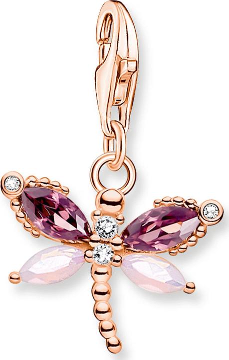 Thomas Sabo Libellen Charm-Anhänger (925er Silber, 750 Roségold Vergoldung)