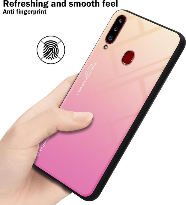 Actual product image Cadorabo TPU 2 colors glass cover (Samsung Galaxy A20s)