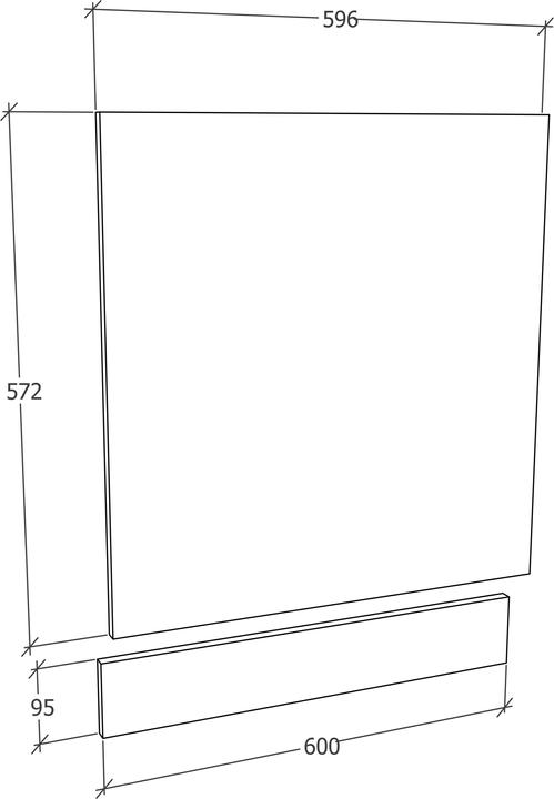 Actual product image VCM Front panel kitchen furniture panel kitchen unit kitchen Esilo