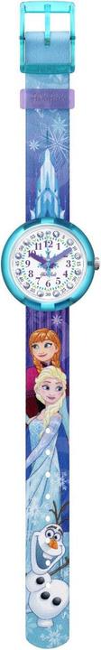 Actual product image Flik Flak Disney Frozen Elsa & Anna (Analogue wristwatch, Swiss made, 32 mm)