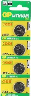 Produktbild GP Batteries CR2025 Lithium (4 Stk., CR2025, 165 mAh)