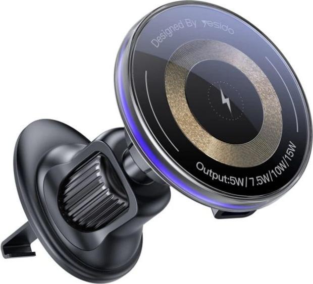 Actual product image Yesido 15W Air Outlet Car MagSafe Magnetic Wireless Charging Holder