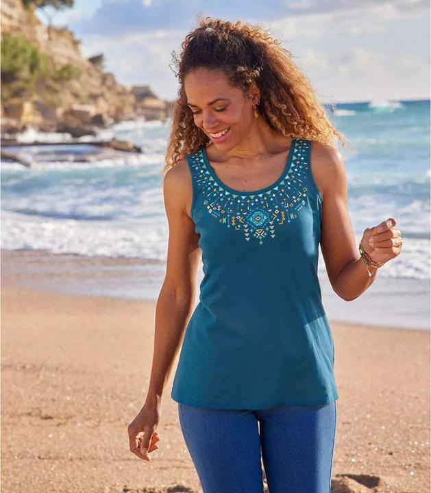 Produktbild Atlas For Women 2erPack Tops mit bedrucktem Ausschnitt (38, 39, 40)