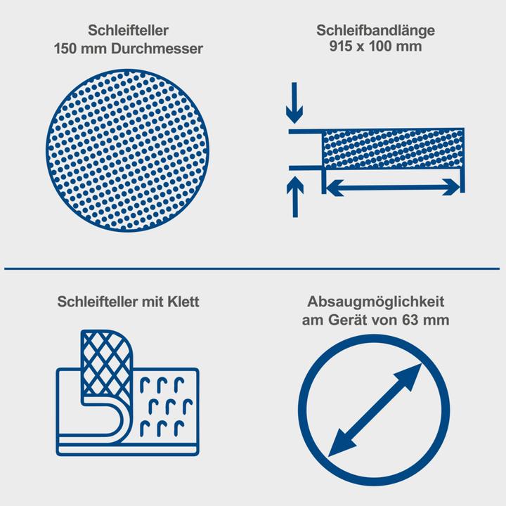 Productafbeelding Scheppach BTS900 (Bandschuurmachine, Schijfschuurmachine, 370 W)
