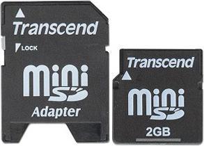 Produktbild Transcend miniSD Card mit SD-Adapter (2 GB, miniSD)
