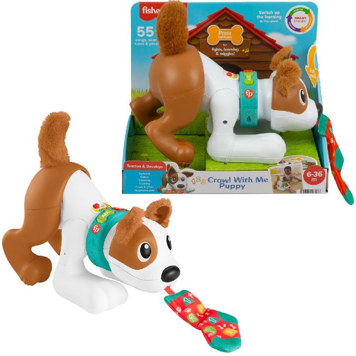 Actual product image Fisher-Price - 123 Crawl With Me Puppy-DU