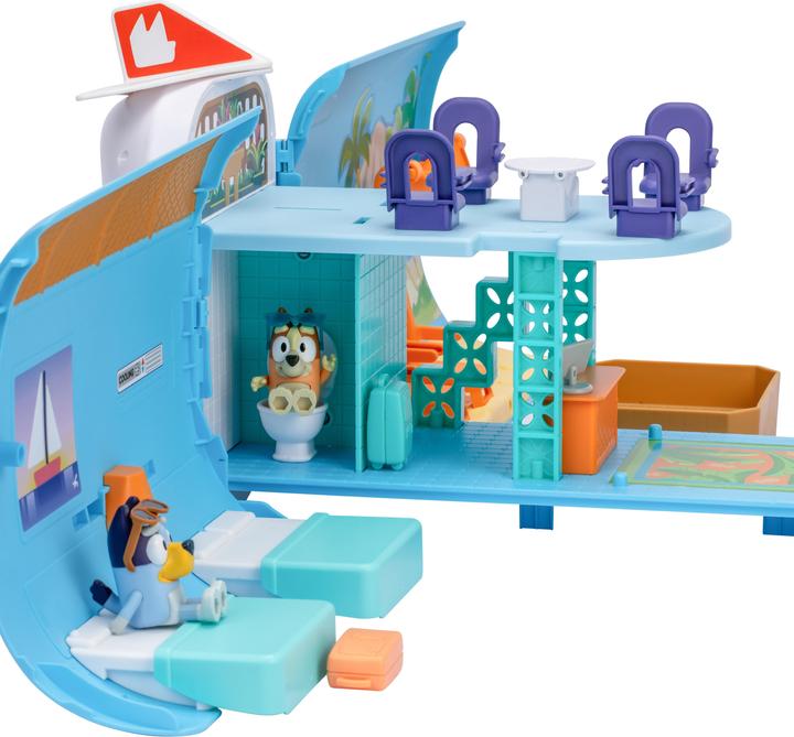 Immagine prodotto Moose Bluey trasforma il playset Holiday 3in1 aereo-barca-albergo