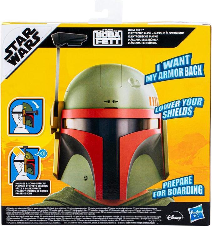 Actual product image Hasbro Electronic Boba Fett Mask, Star Wars Costume for Kids, Star Wars Toys for Boys