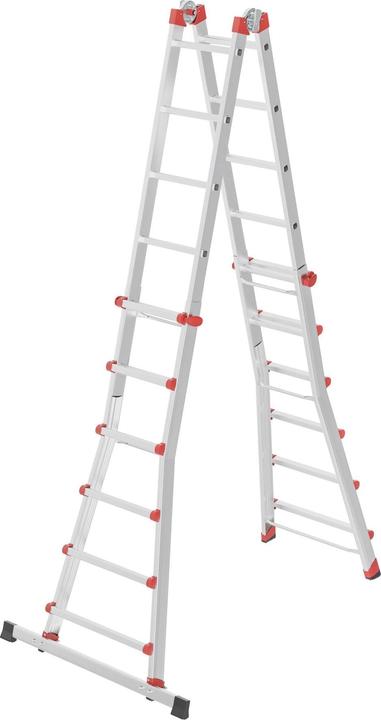 Produktbild Hailo Teleskopleiter (Anlegeleiter, Teleskopleiter, Mehrzweckleiter, 167 cm)