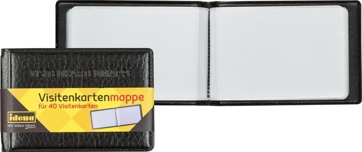 Produktbild Idena Visitenkartenmappe schwarz quer (Visitenkarte)