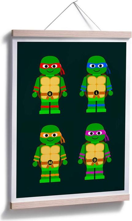 Produktbild Trenddeko Teenage Mutant Ninja Turtles Spielzeug (30 x 40 cm)