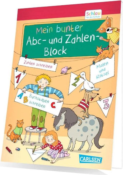 Actual product image Schlau für die Schule: Mein bunter ABC- und Zahlen-Block (German, Sabine Rothmund, Caroline Fuchs, 2023)