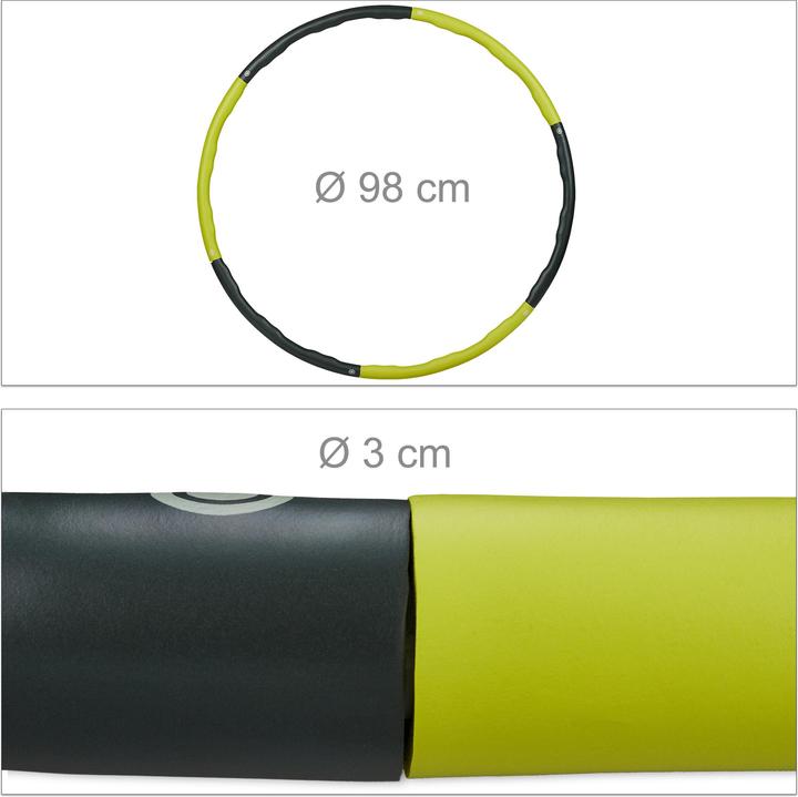 Immagine prodotto Relaxdays Hula hoop (92.50 cm, 1240 g)