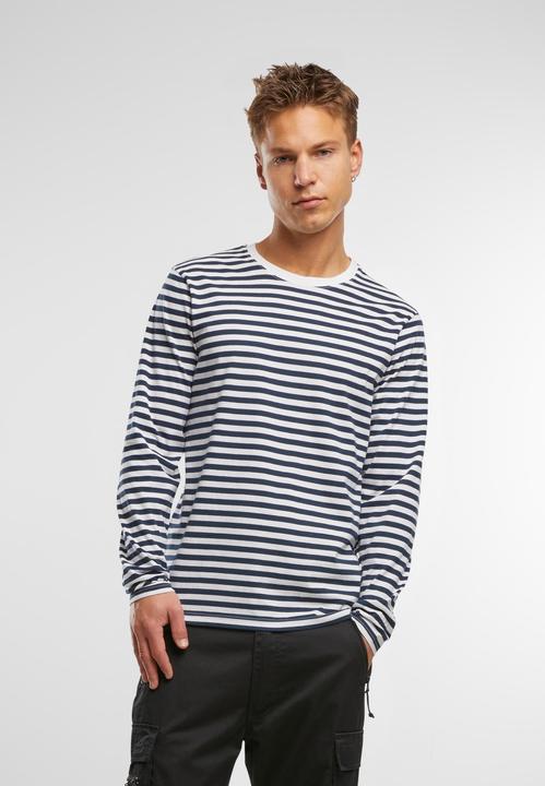 Actual product image Brandit Jerseyshirt Stripe longsleeve - 194235 (L)