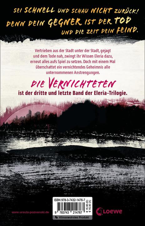Actual product image Eleria (Band 3) - Die Vernichteten (German, Ursula Poznanski, Loewe books for young people, 2022)