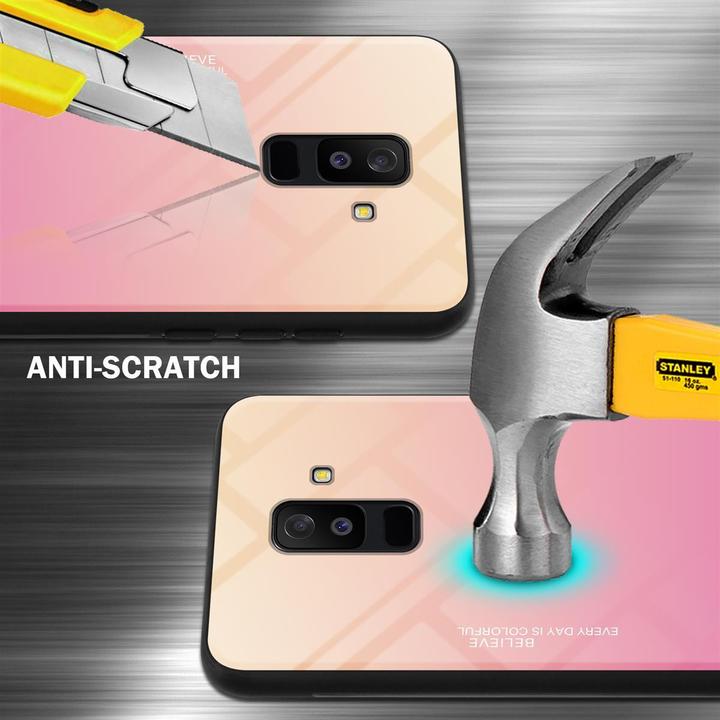 Actual product image Cadorabo TPU 2 colors glass cover (Samsung Galaxy A6+)