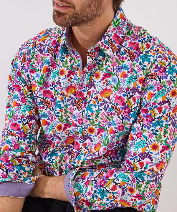 Actual product image Joe Browns Bright Floral Print Long Sleeve Shirt (L)