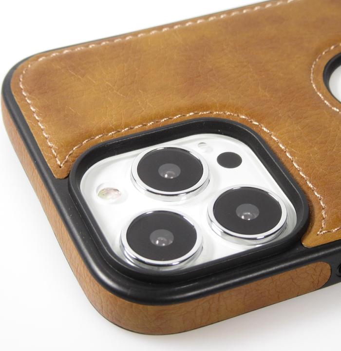 Produktbild PhoneLook Hülle Premium Leder mit Ziernähten und Loch (Apple iPhone 13 Pro Max)