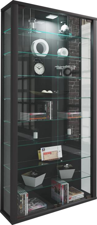 Productafbeelding VCM Collectie Wandvitrine Hout Glas Vitrosa Maxi (59 x 18 x 114 cm)