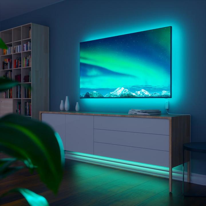 Image du produit Nanoleaf Kit de démarrage pour bande lumineuse Essentials (Multicolore, Blanc chaud, 200 cm, Intérieur)