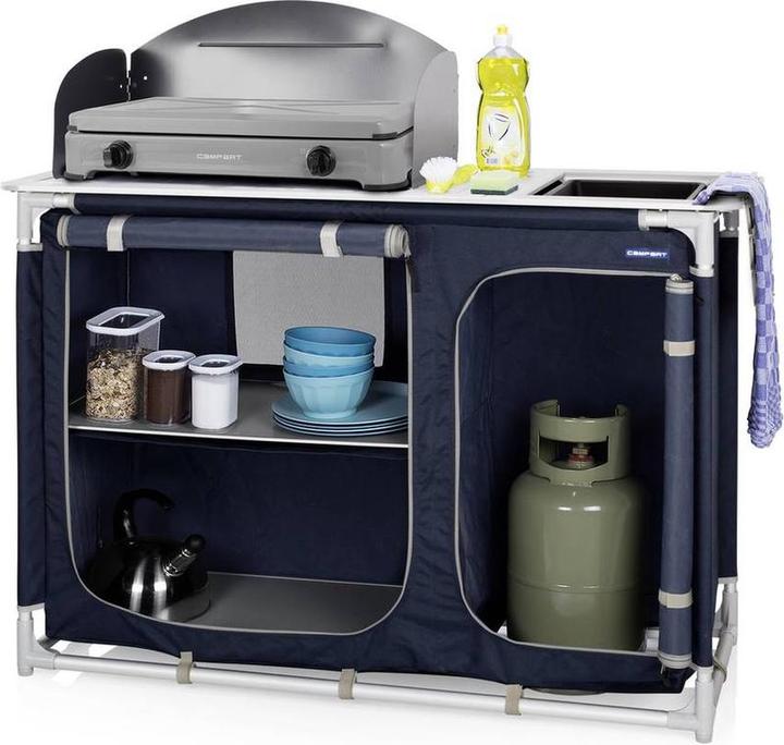 Campart Camping kitchen travel KI-0753 Travel kitchen foldable (S)