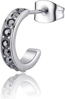 Actual product image Sagapo S'Agapo Single Hoop Earring With Crystals Snap Snp36