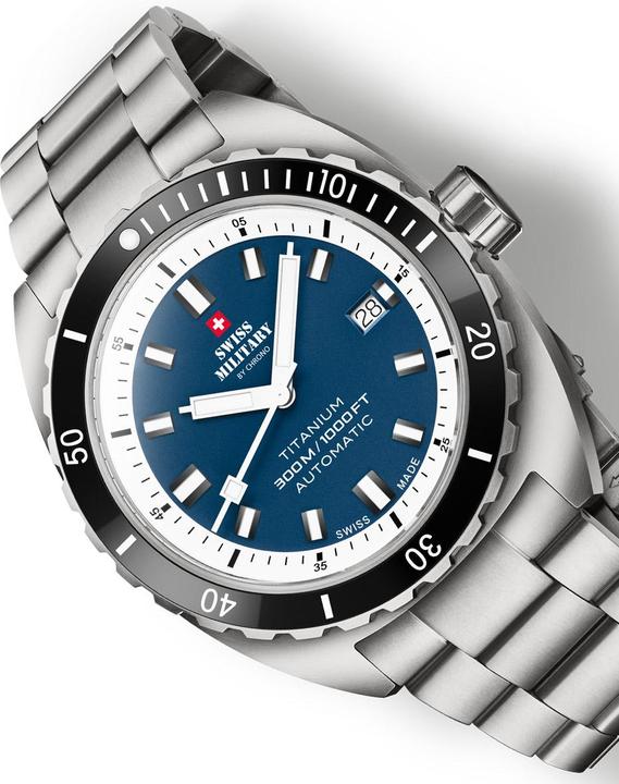 Image du produit Swiss Military SMA34100.03 Diver Titanium automatique 42mm 30ATM (Montre de plongée, 42 mm)
