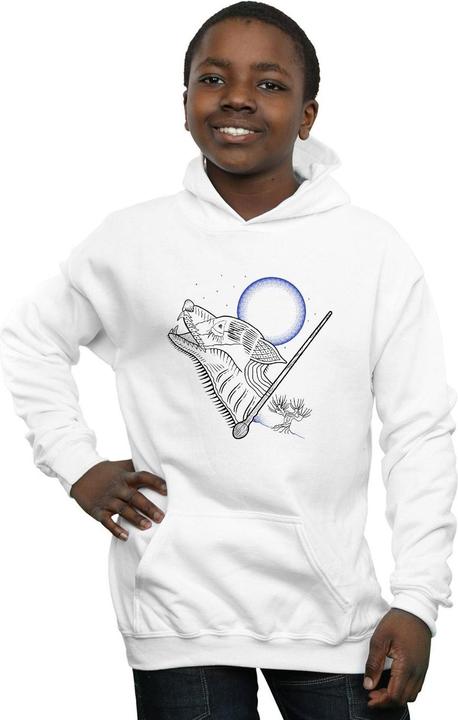 Actual product image Boys Werewolf Line Art Hoodie (152, 158)