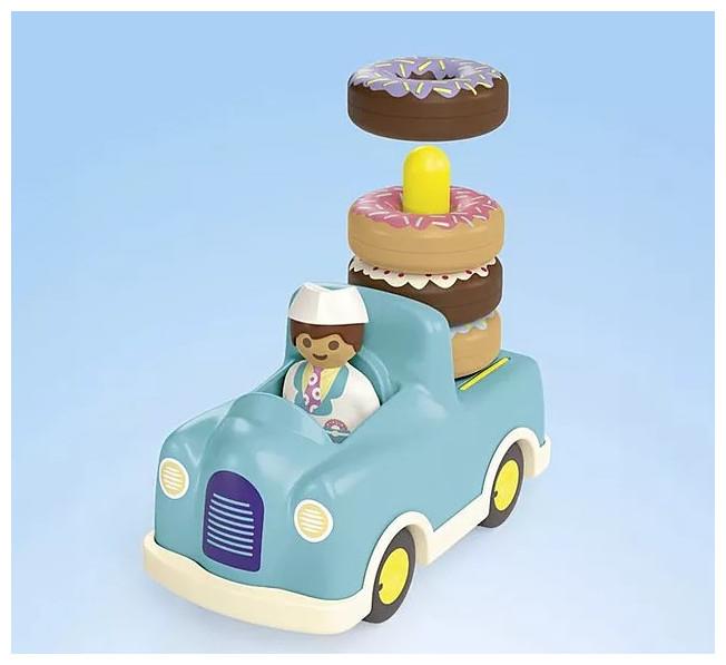 Image du produit Playmobil Verrückter Donut Truck mit Stapel- und Sortierfunktion (71702, Playmobil Junior)