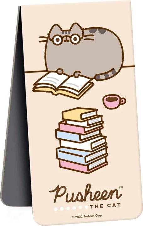 Actual product image Pusheen Not Meow, I'm Reading Magnetic Bookmark