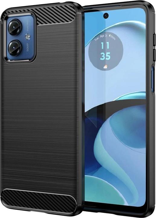 Actual product image König Design Protective mobile phone case for Motorola Moto G14 Case Cover Carbon Bumper Case Shell (Motorola Moto G14)