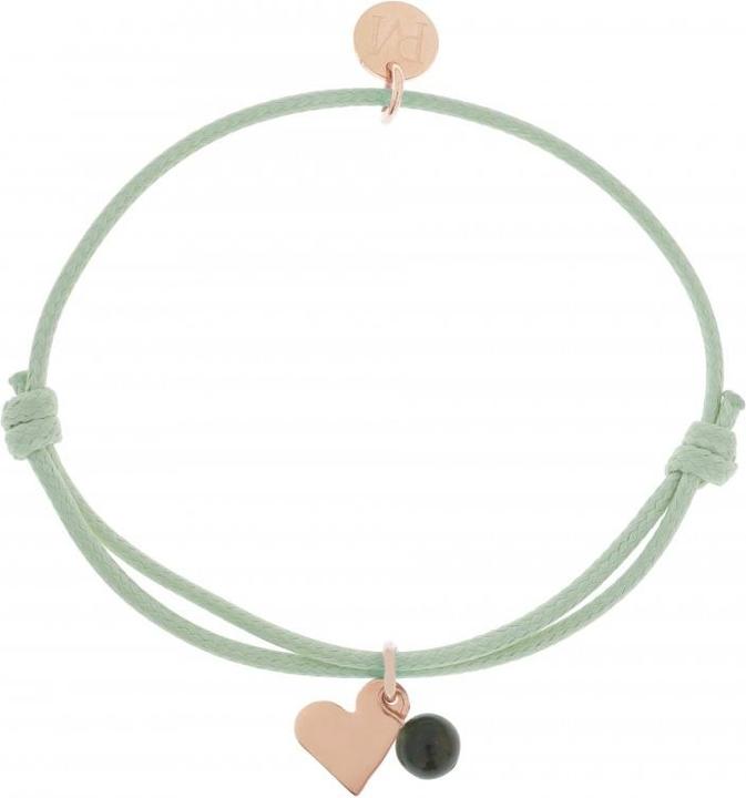 Proud MaMa Armband Mea, Mint/ Moosachat (Nickel- und bleifrei)