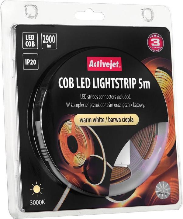 Produktbild Activejet AJE-COB ciep LED Strip Universalstreifenleuchte Indoor (Warmweiss, 500 cm, Indoor)
