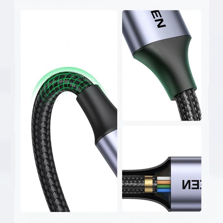 Productafbeelding Ugreen Kabel USB-C naar Micro USB 15231, 0,5m (space grijs) (0.50 m, USB 3.2 Gen 1)